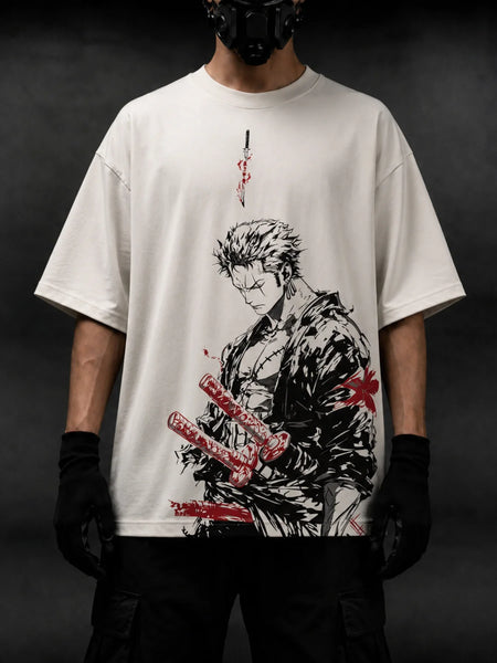Zoro Graphic Drop Shoulder T-Shirt