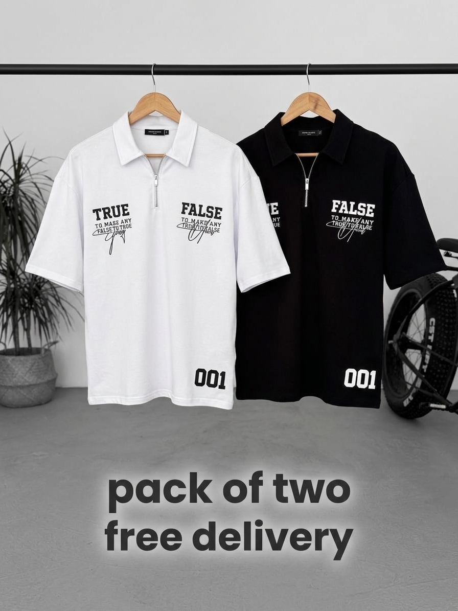pack of two true fluse coton jersy shirt