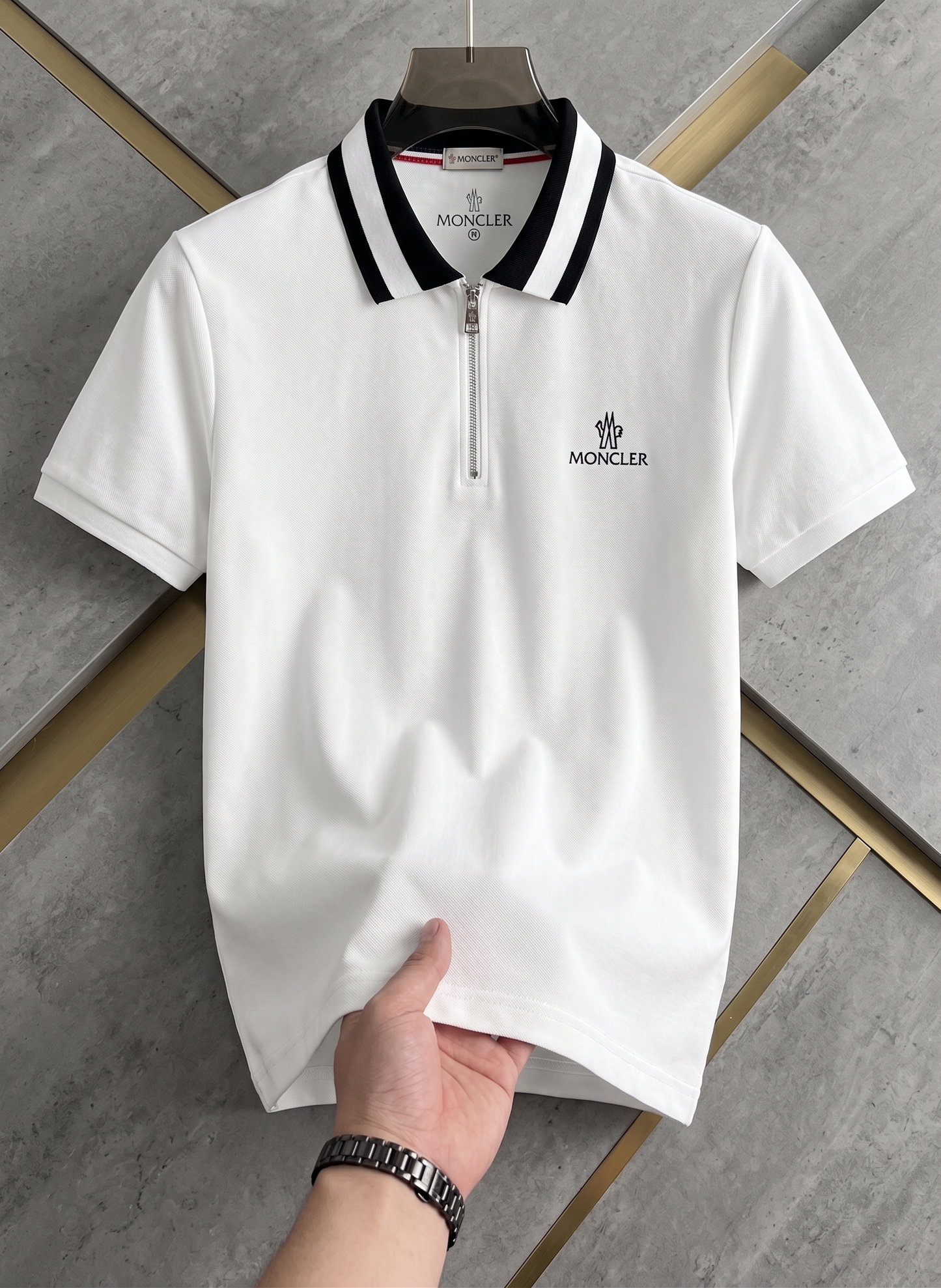 Half Zip Pk Fabric MCR (White)