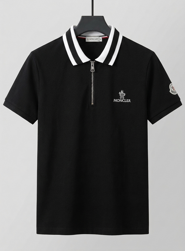 Half-Zip Cotton PK Fabric black — Premium Quality
