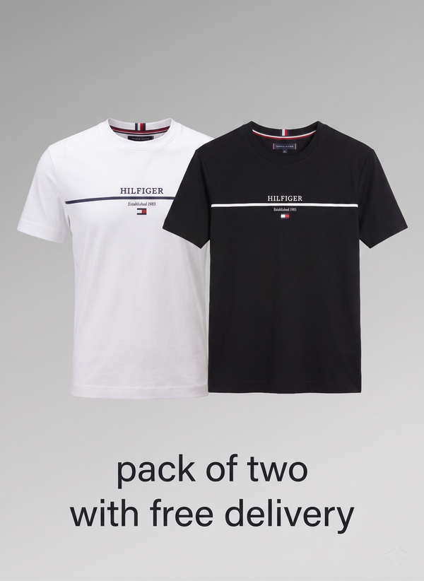 Pack Of Two T&H cotton jersy shirt