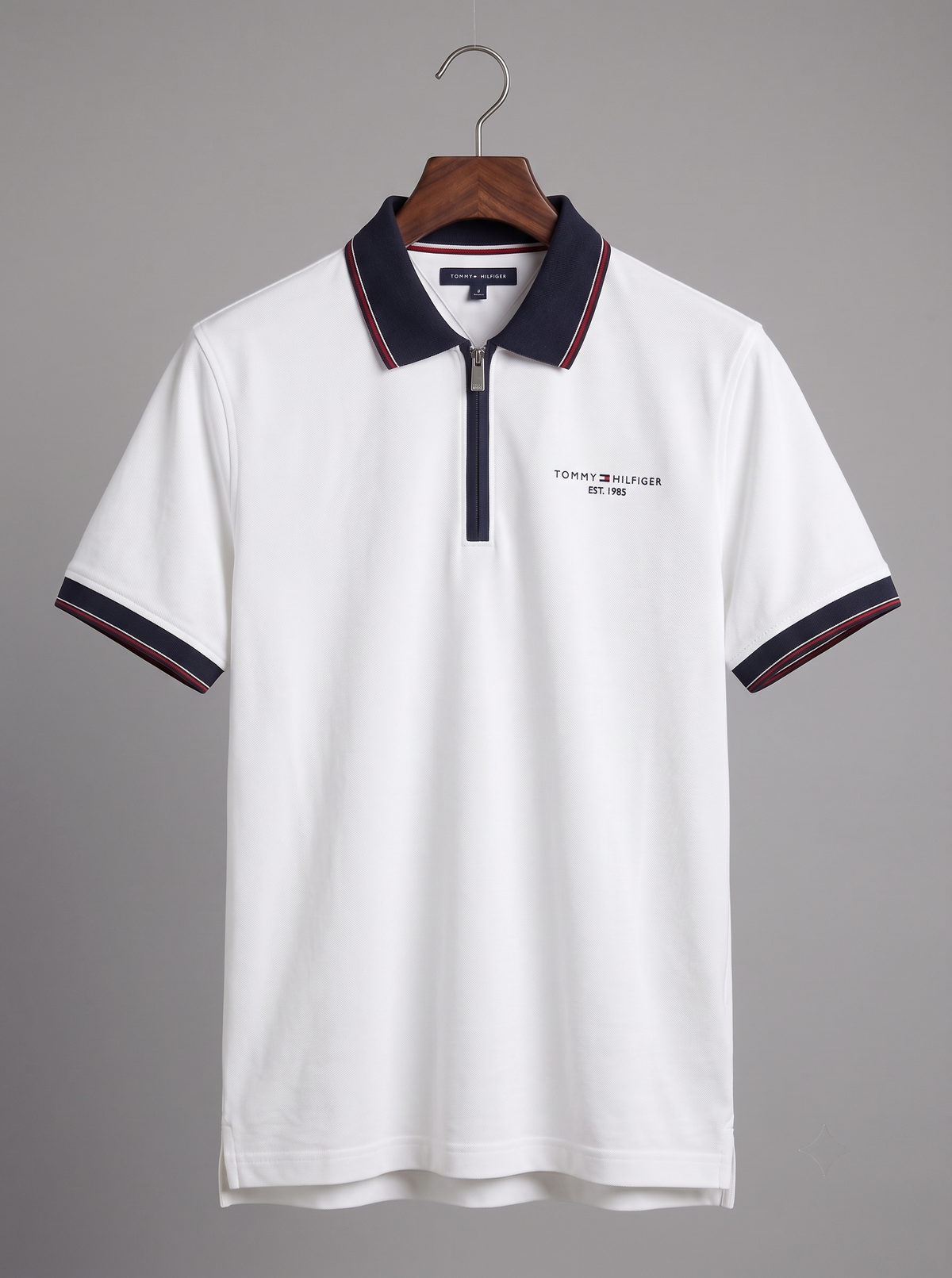 Half zip Pk Fabric TH (White)