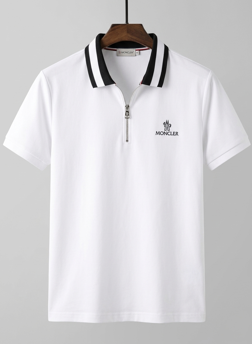 Half-Zip Cotton PK Fabric White— Premium Quality