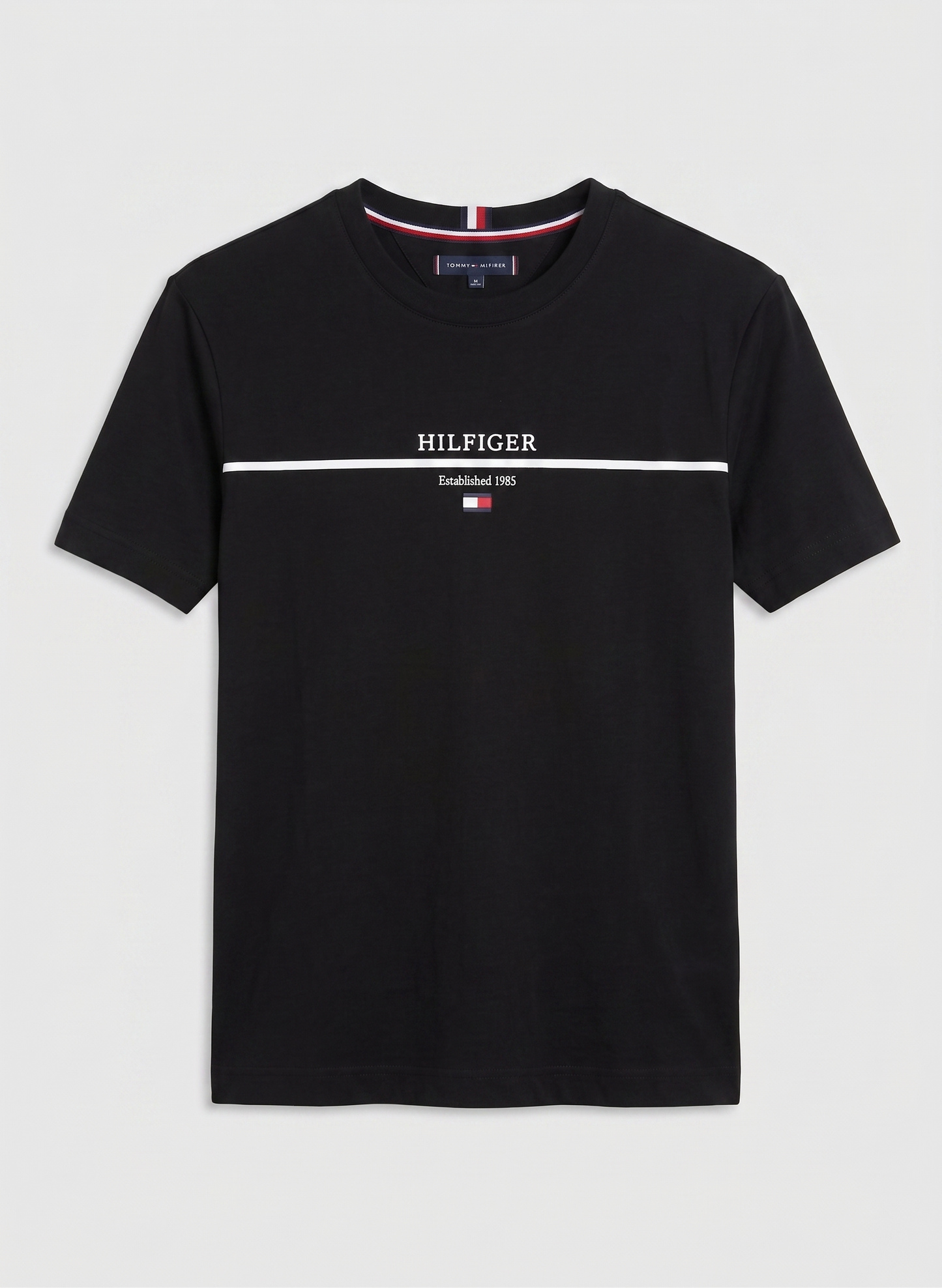 T&H Round Neck Shirt Black – Premium Cotton Jersey