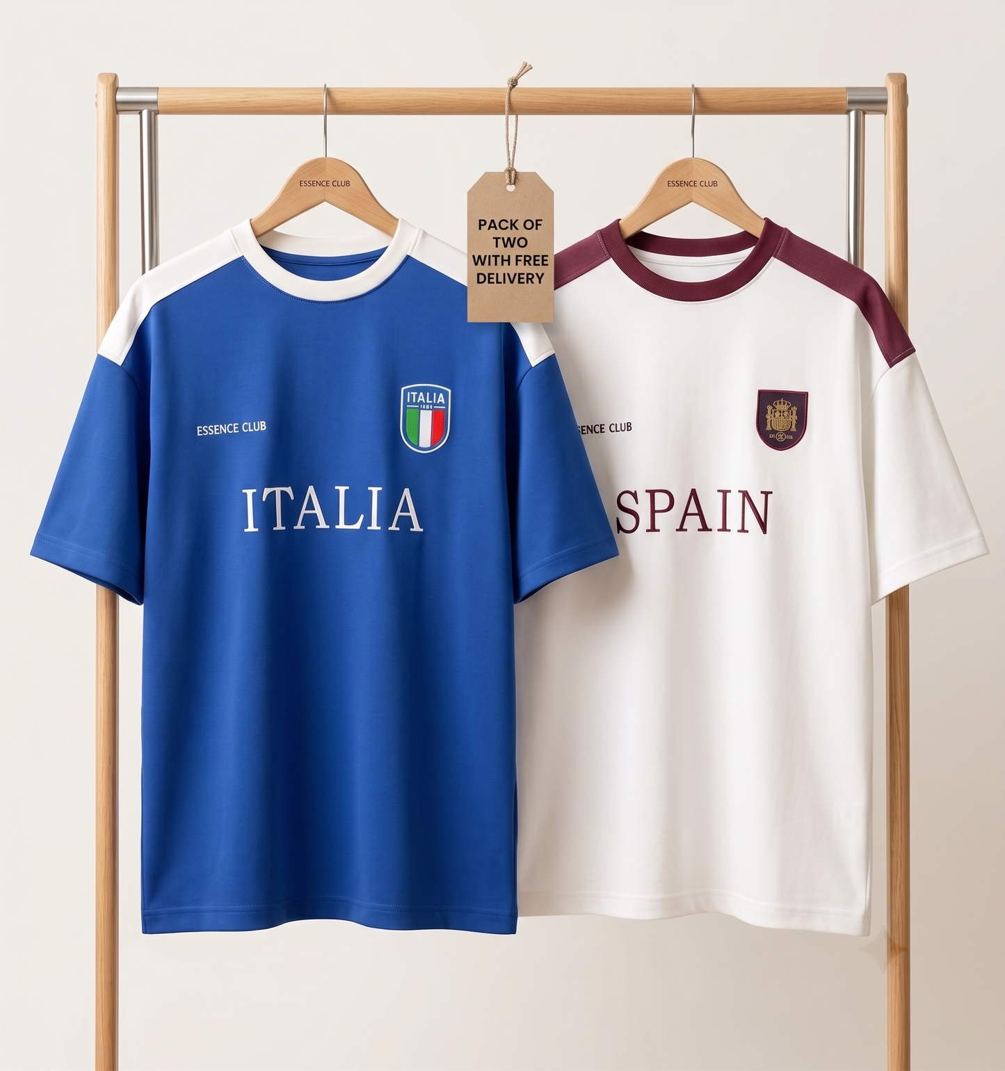 Pack of Two cotton jercy shirt shoulder penal
