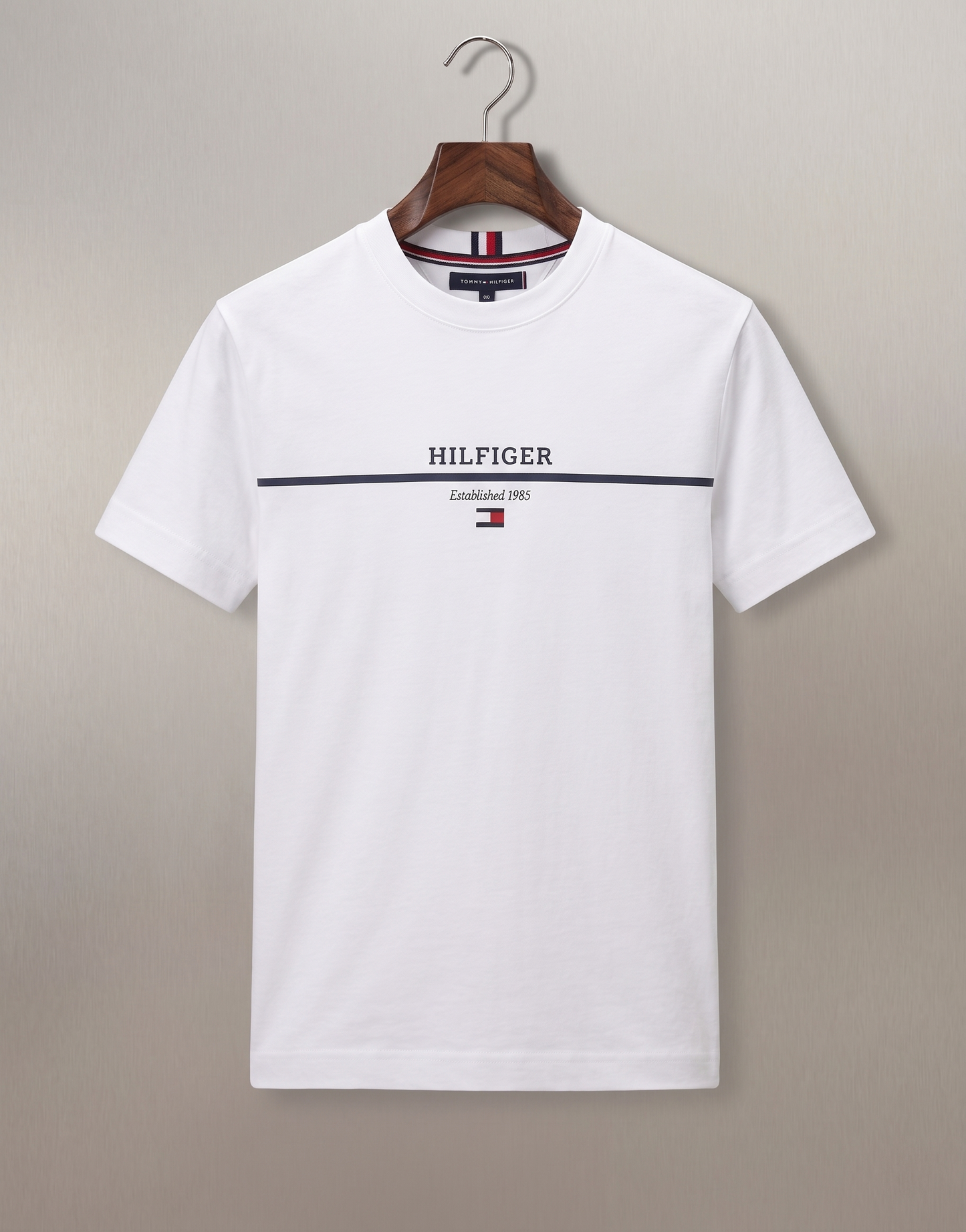 T&H Round Neck Shirt White – Premium Cotton Jersey