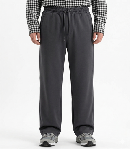 The Classic Wide Leg Tailored Trouser  Black