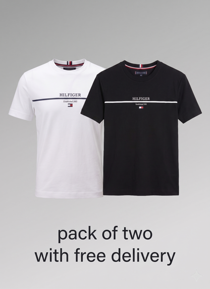 Pack Of Two T&H cotton jersy shirt