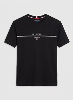 Round Neck center patti cotton jercy (Black)