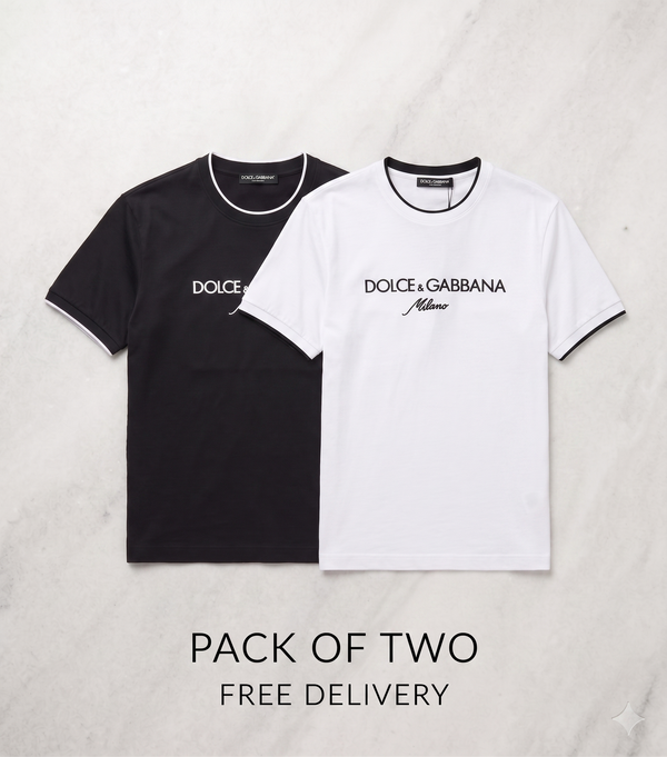 Pack Of Two D&G cotton jercy shirt