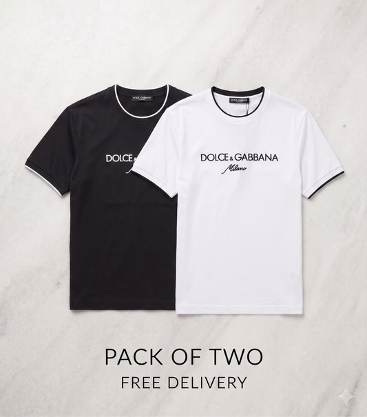 Pack Of Two D&G cotton jercy shirt