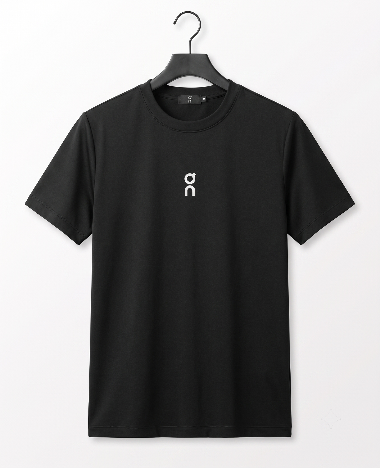 Round Neck cotton jercy shirt Black Q