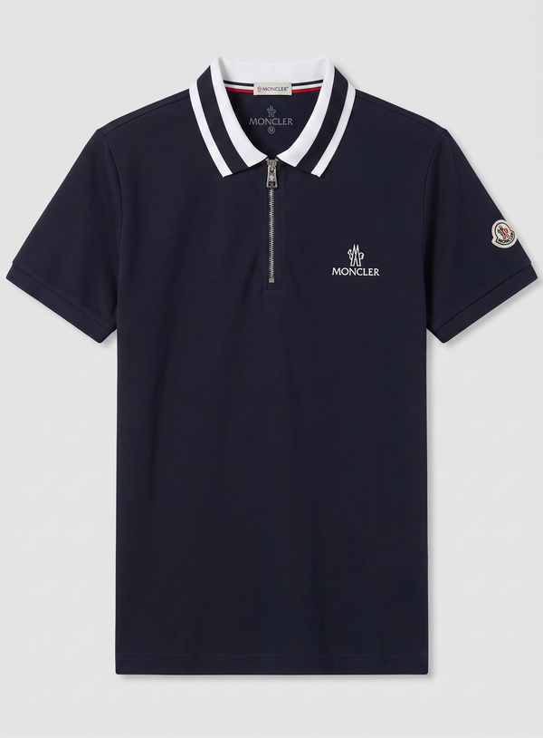 Half-Zip Cotton PK Fabric black  — Premium Quality