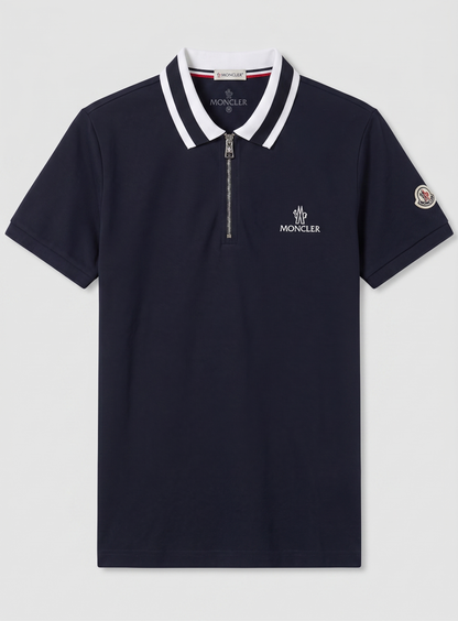 Half-Zip Cotton PK Fabric black  — Premium Quality