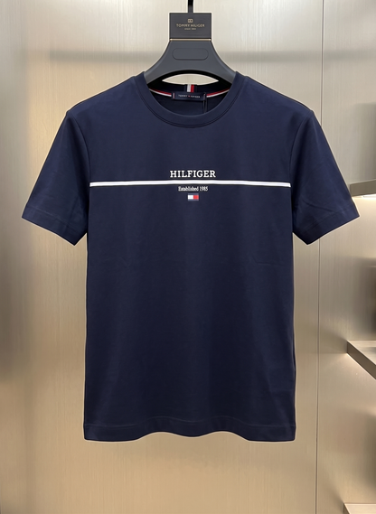 T&H Round Neck Shirt Black – Premium Cotton Jersey