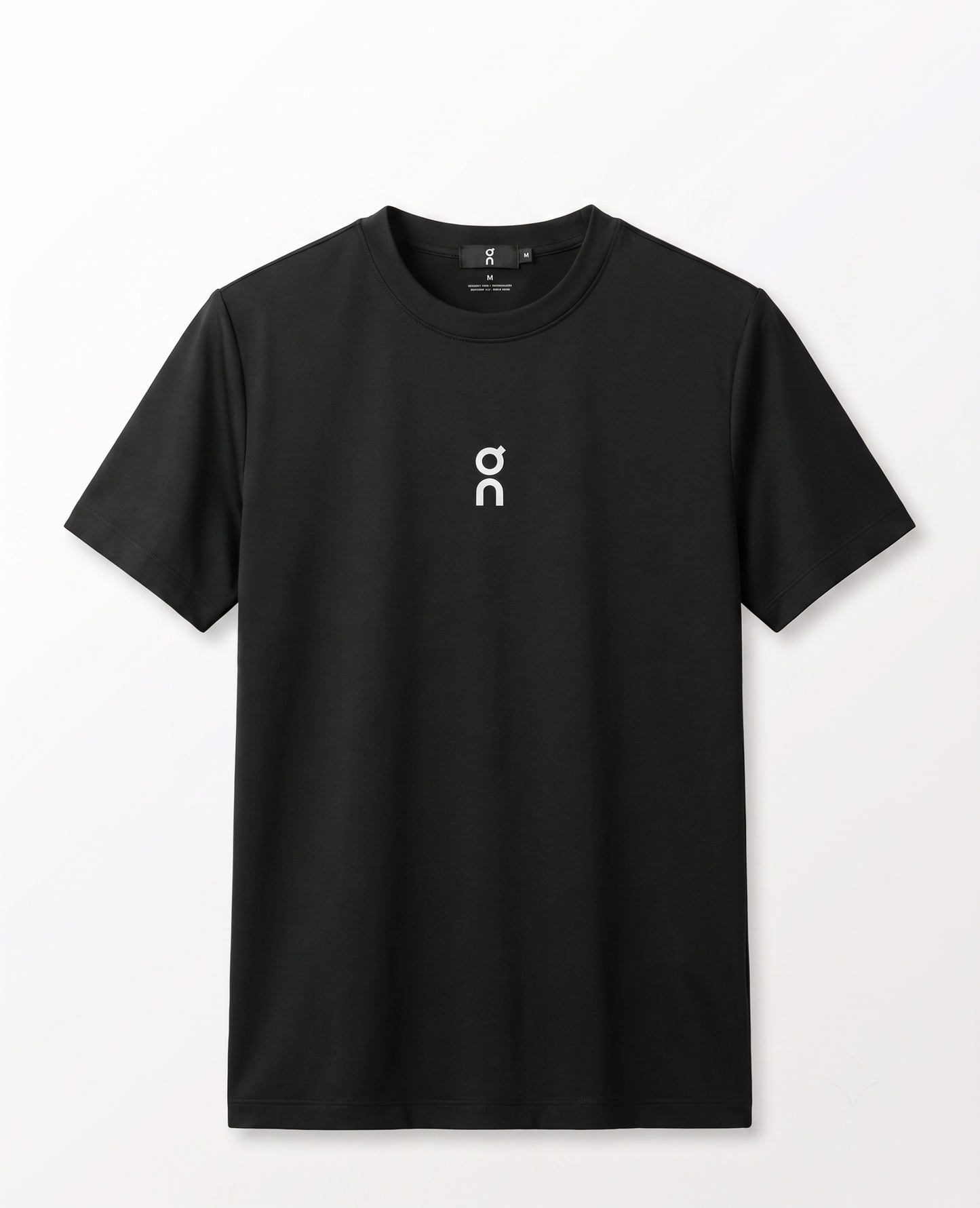 Round Neck cotton jercy shirt Black Q