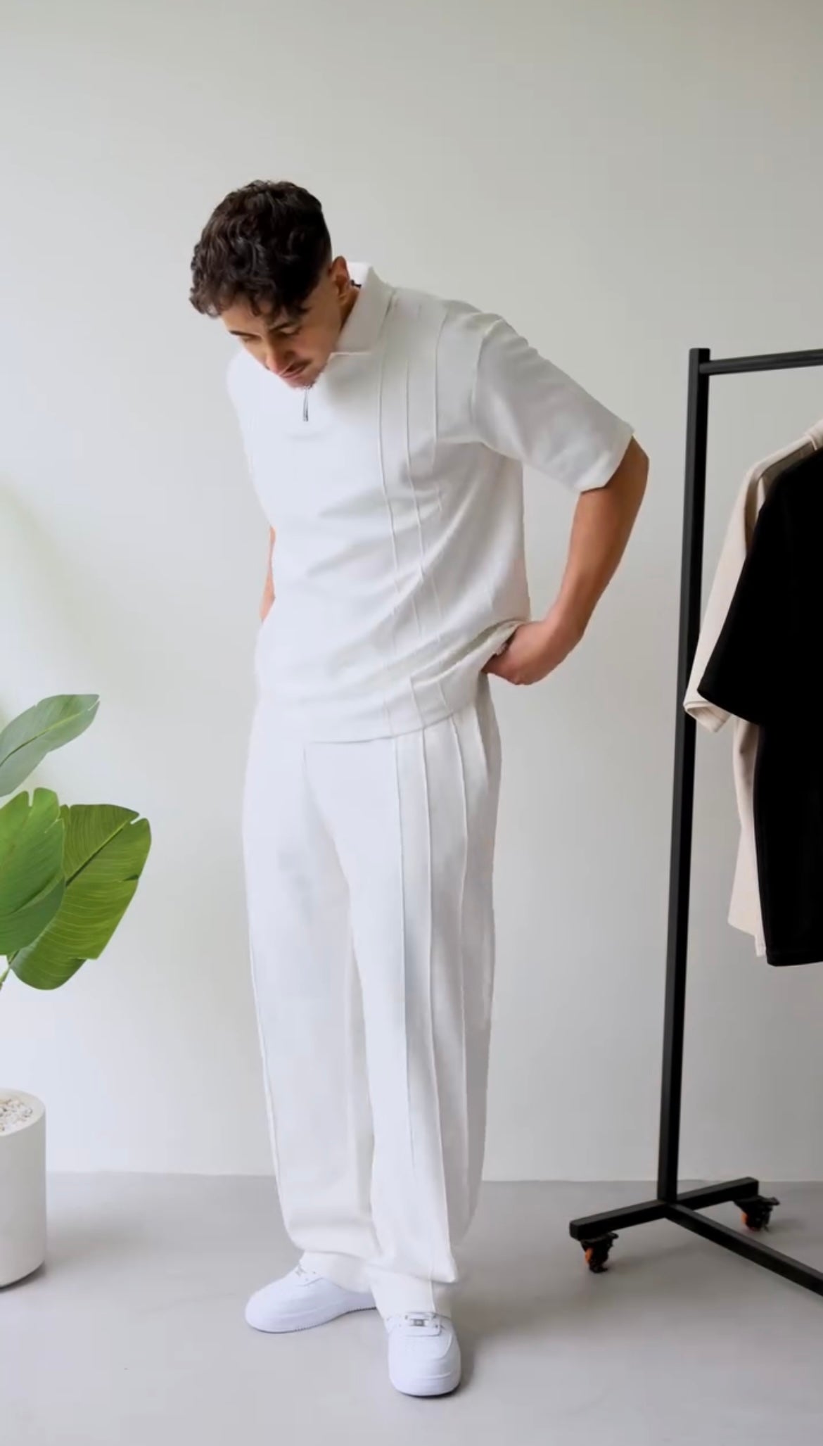Men's Summer Zip Collar Tracksuit