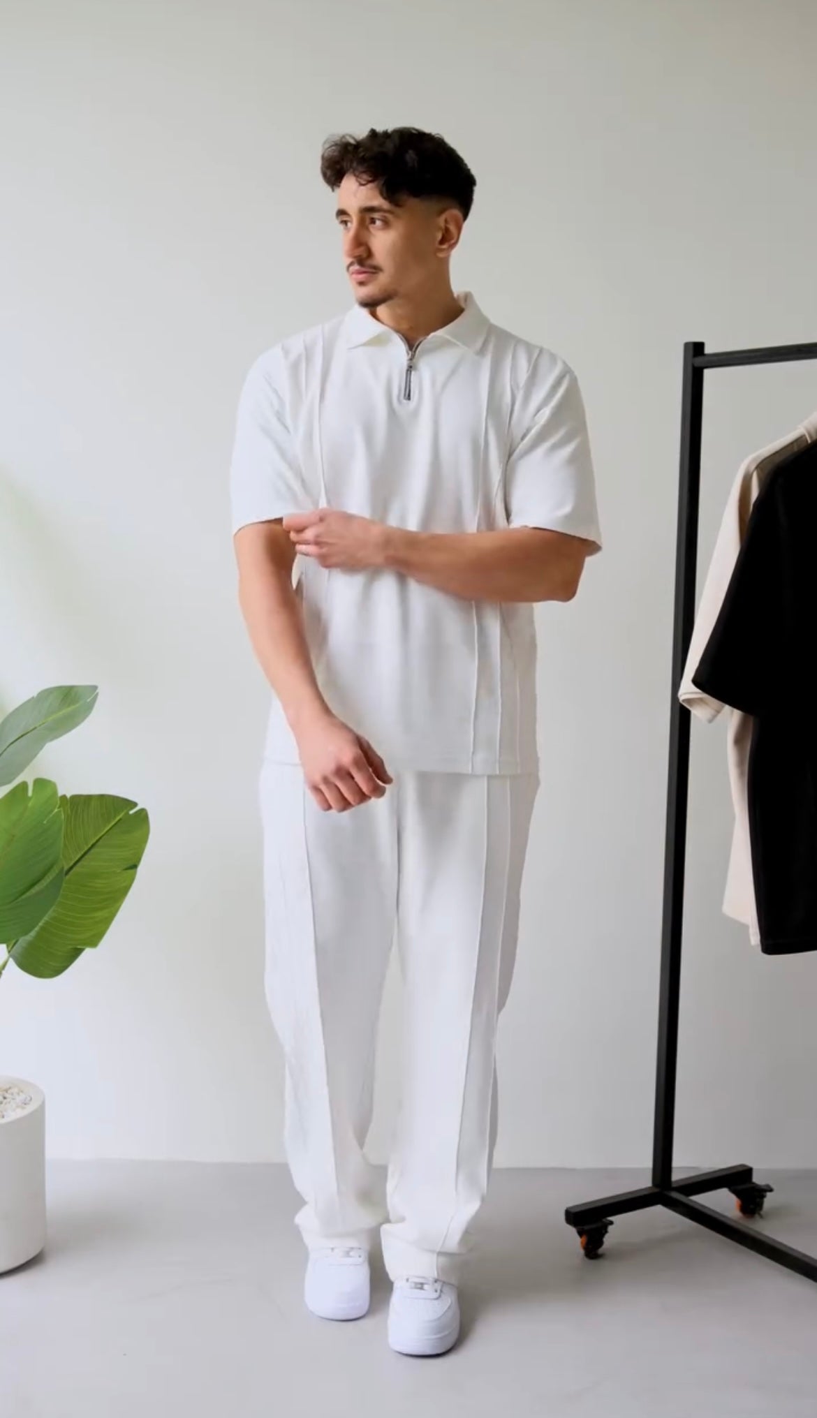 Men's Summer Zip Collar Tracksuit