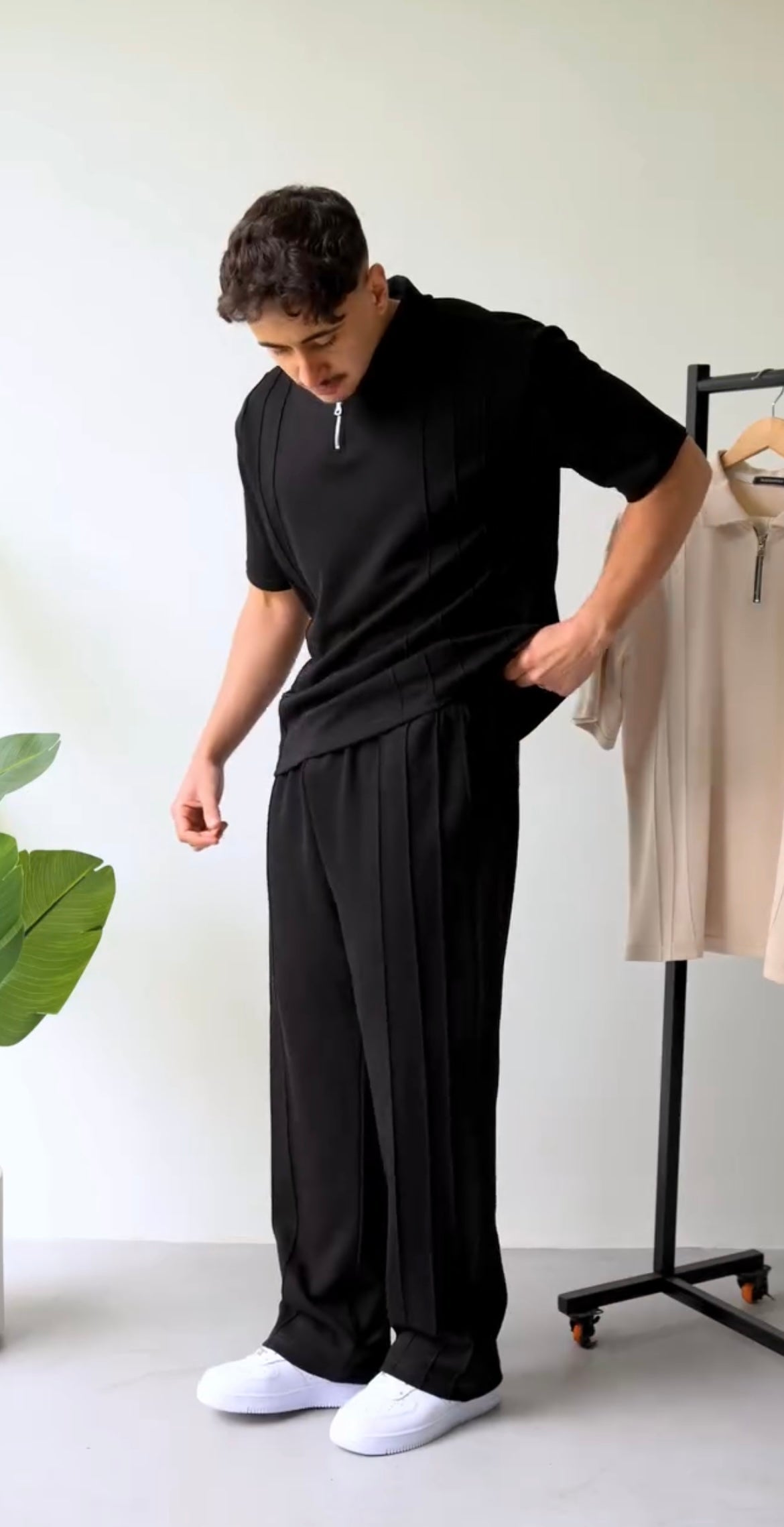 Men's Summer Zip Collar Tracksuit