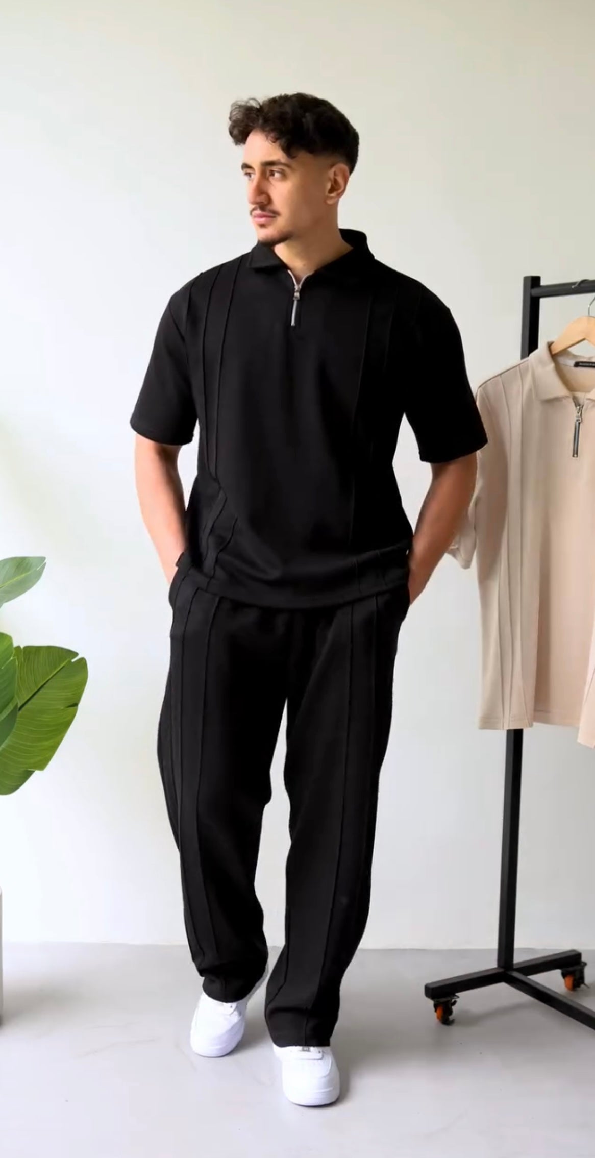 Men's Summer Zip Collar Tracksuit