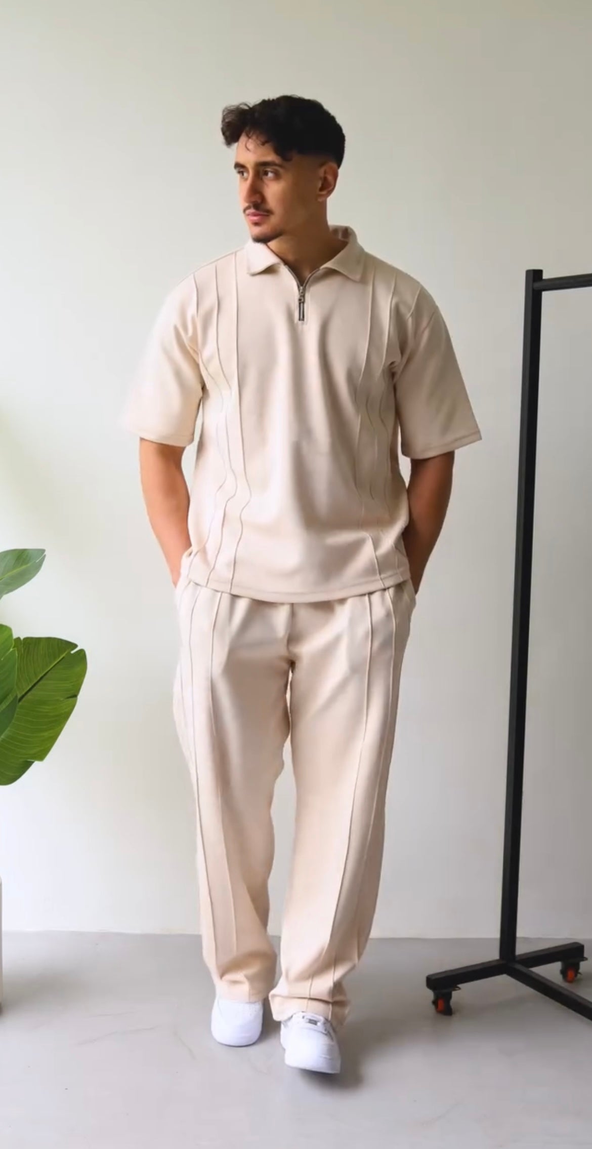 Men's Summer Zip Collar Tracksuit