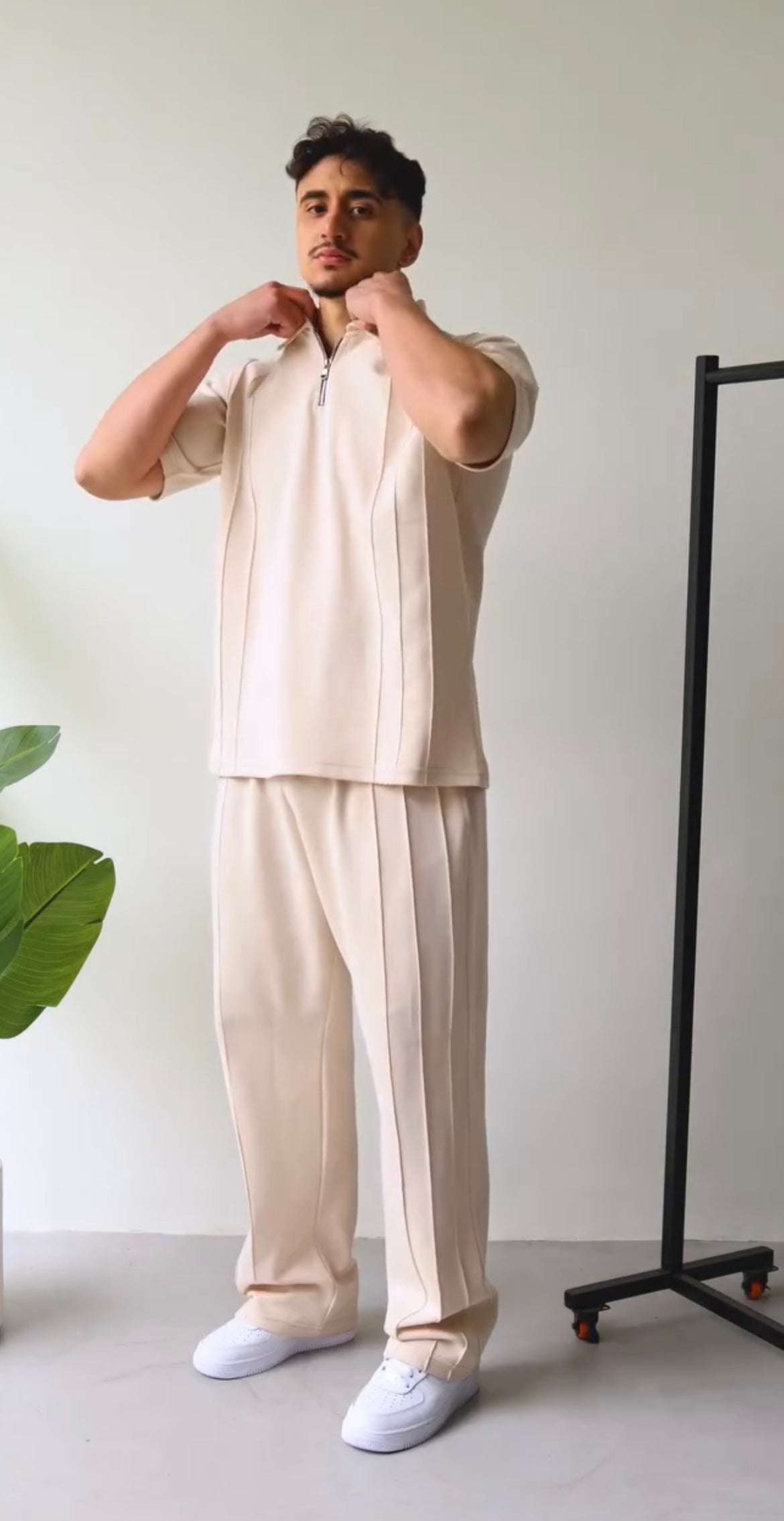 Men's Summer Zip Collar Tracksuit