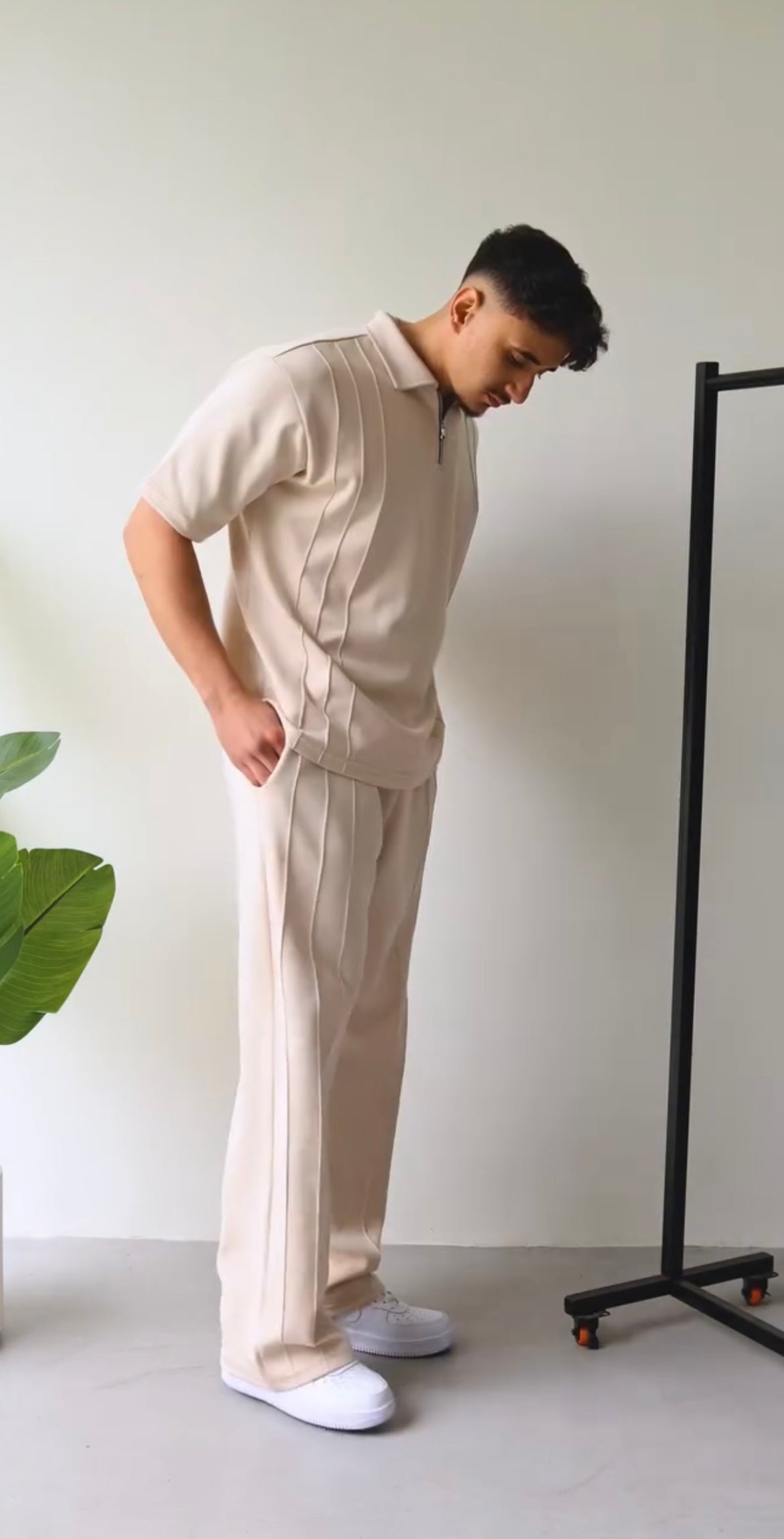 Men's Summer Zip Collar Tracksuit