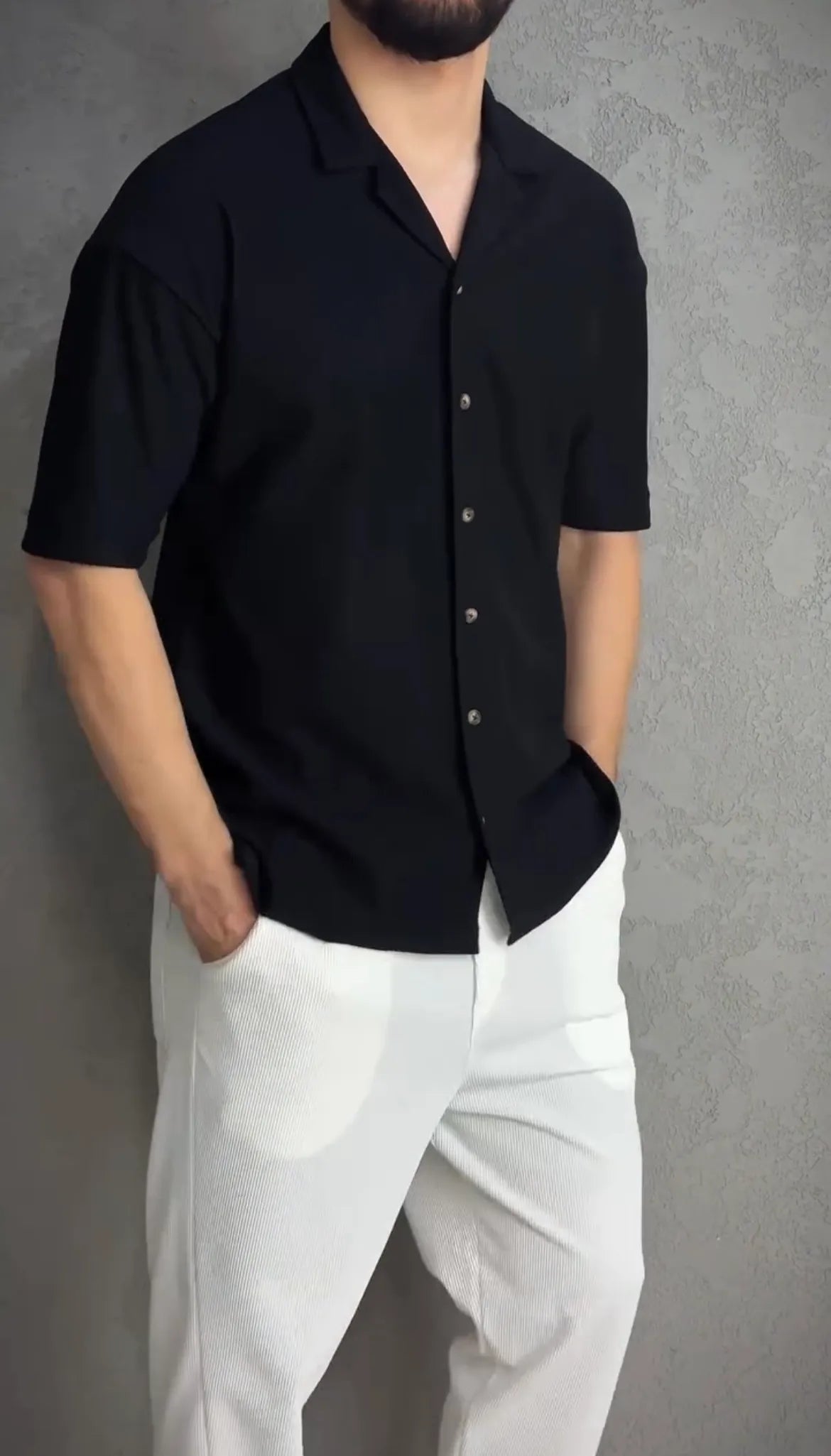 Textured Short Sleeve Shirt