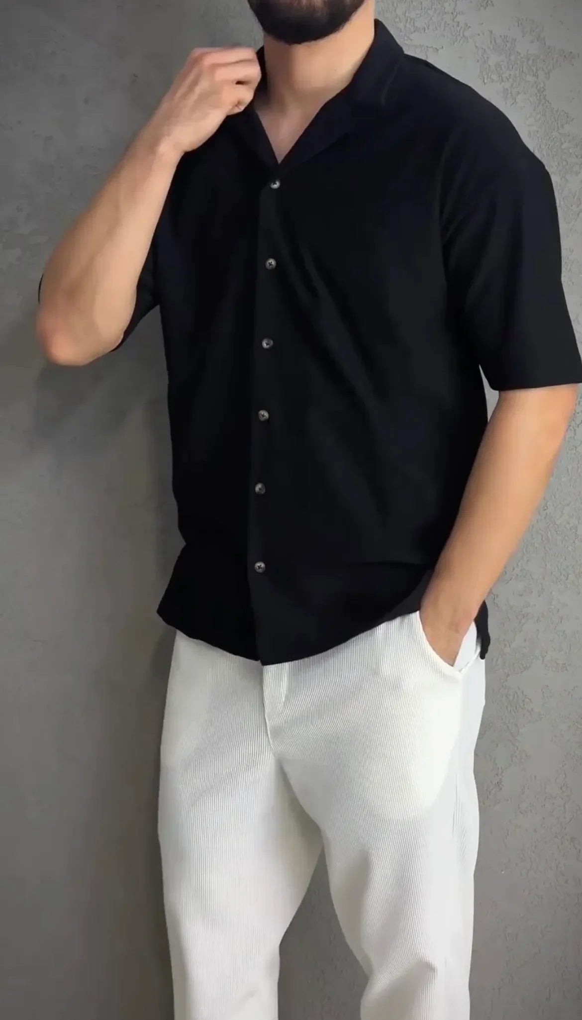 Textured Short Sleeve Shirt