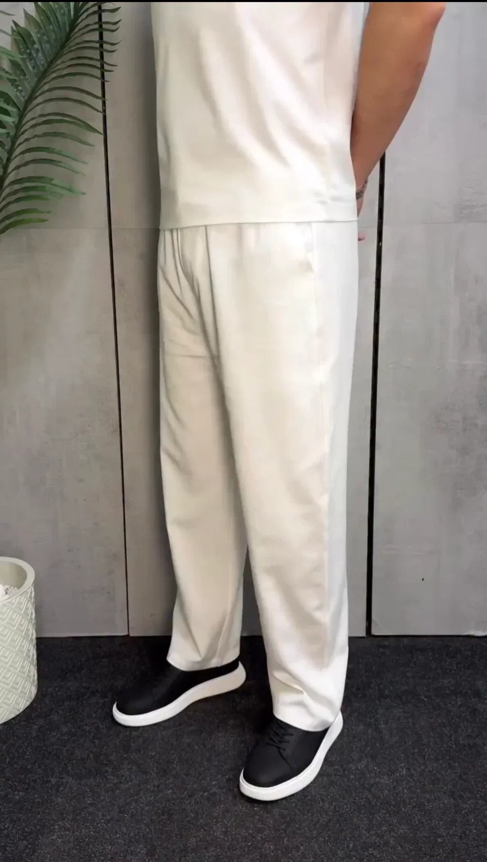 Classic Straight-Leg Daily Wear Pants