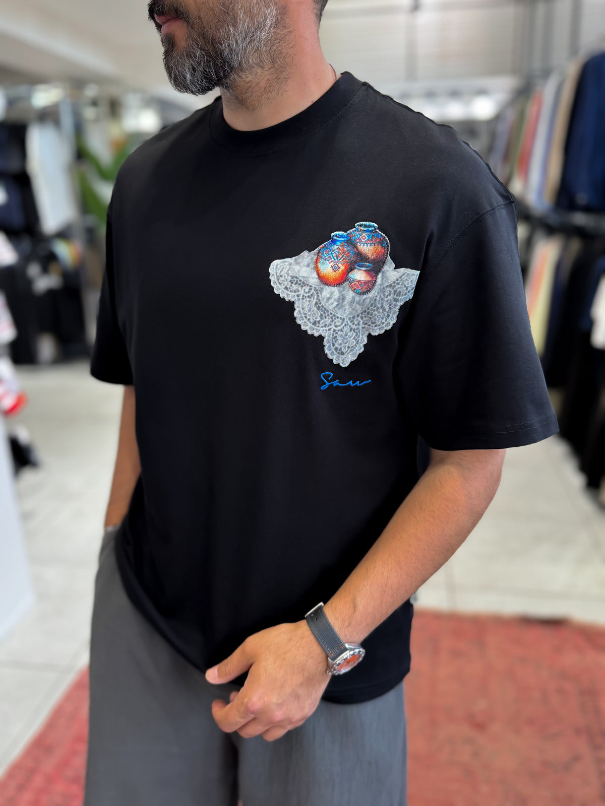 Heritage Embroidered Oversize T-Shirt