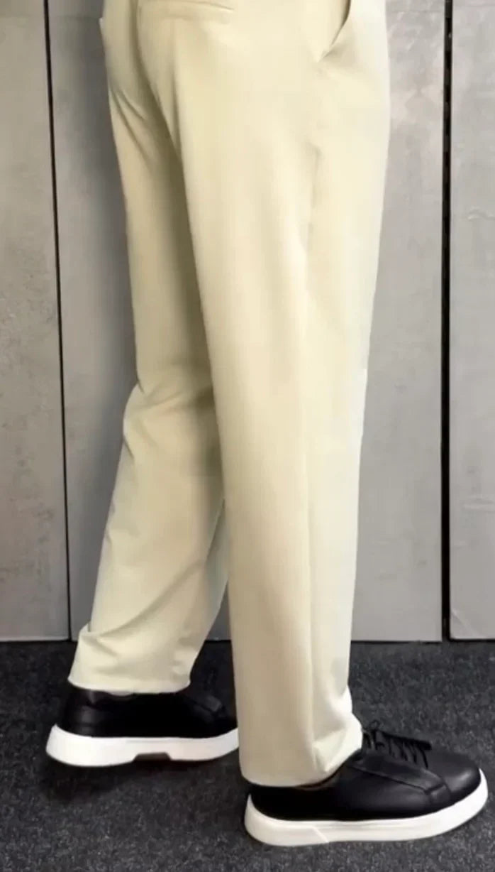 Casual Drawstring Straight Leg Trousers